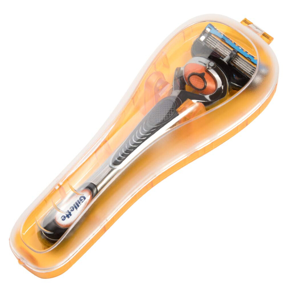Nincha Orange Manual Razor Travel Case Portable Plastic Manual Razor Trimmer Protector