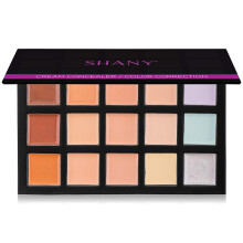 SHANY Crème Concealer Foundation Kleurcorrector Make-up Palet met Spiegel - 12 Kleur Palet