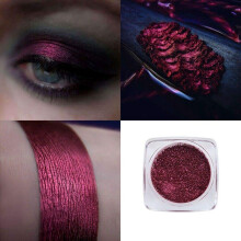 Phoera Pigment Ögonskugga Palett Metallic Shimmer Glitter Löst Pulver (310 BURGUNDY)