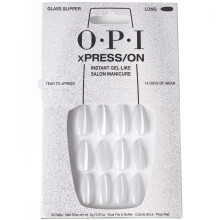OPI xPRESS/ON Glass Slipper | Unghie Press On Bianche Lungo Mandorla | Con Colla Unghie