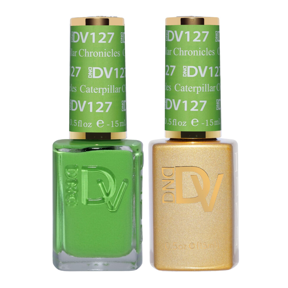 Daisy Dnd Dnd Diva Gel Polish Set, Soda Poppin Collection, Uv/Led Gel Polish And Air Dry Nail Lacquer, Matching Chip-Free Polish Duo, 127 Caterpillar Chronicles
