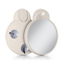 Zadro Fällbar Spegel med LED-ljus & Sugkoppar - Resespegel, Kall Vit 6400K
