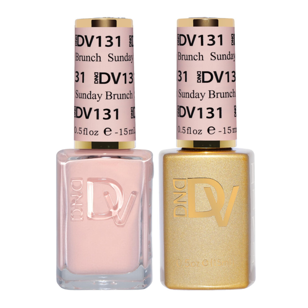 Daisy Dnd Dnd Diva Gel Polish Set, Soda Poppin Collection, Uv/Led Gel Polish And Air Dry Nail Lacquer, Matching Chip-Free Polish Duo, 131 Sunday Brunch, 0.5 Fl