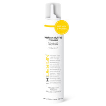 TRI Fashion Styling Mousse - Volymgivare för Lockigt Hår med Frizz Kontroll, Glans & Stylingalternativ - 10 Ounce
