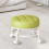 Round Rolling Stool with 360-Degree Wheels 5
