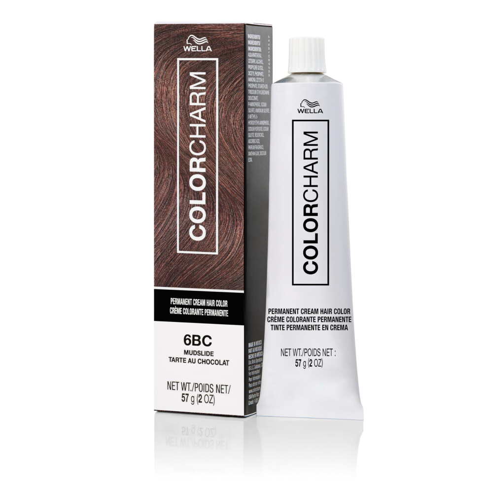 Color Charm Cream Colorcharm Permanent Hair Color, 6Bc Mudslide, 2 Oz.