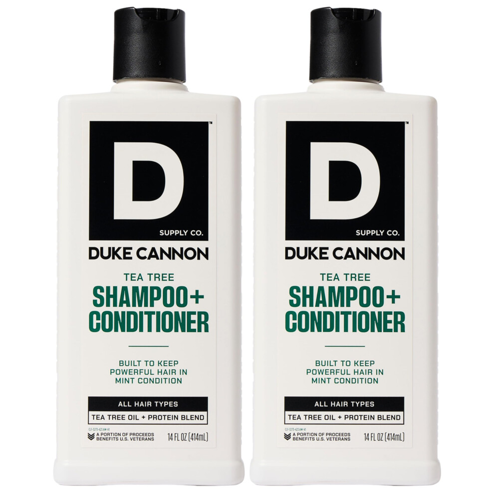 Duke Cannon Supply C Duke Cannon Supply Co. 2-In-1 Hair Wash - Masculine Scent - Gentle Cleansing Hair Wash For Men - Stimulating Hair Shampoo & Conditioner - Strengthens