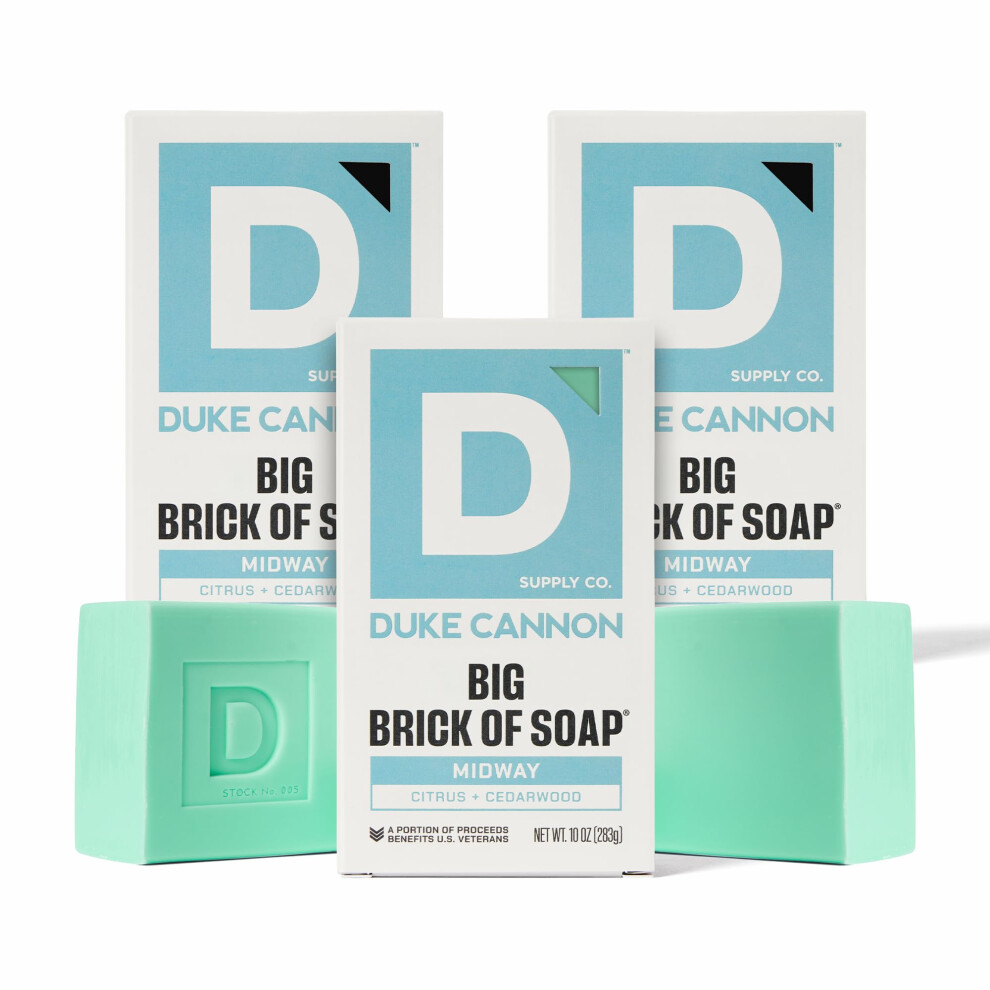 Duke Cannon Supply C Duke Cannon Supply Co. Extra Large Bar Soap Bundle - Men's Natural Bar Soap With Masculine Scents - American-Made Soap - All Skin Types -Big Brick Of