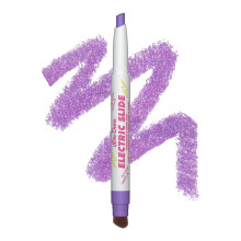 Lime Crime Electric Slide Lidschatten & Pinselstick, LOL (Metallisches Lavendel) - Leichter 2-in-1 Lidschatten