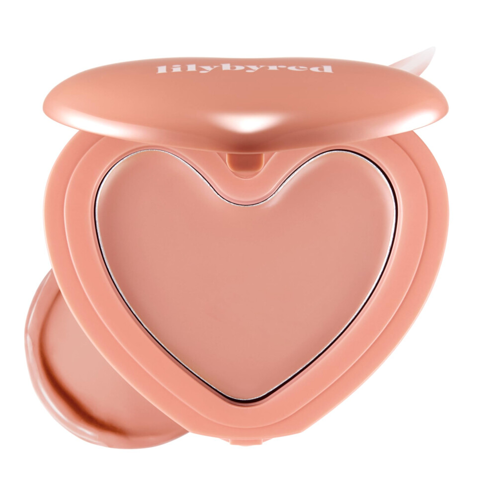 Lilybyred Cream Luv Beam Cheek Balm | Heart-Shaped Korean Blush, Semi-Matte Finish, Long-Lasting, Blendable & Buildable, Soft Y Texture, Lightwei