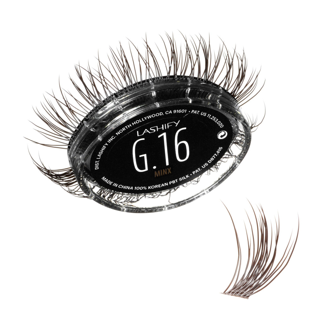Lashify Gemini 16Mm Gossamer Lashes In Minx Color, Easy Diy False Lashes For A Voluminous, Wispy And Playful Look