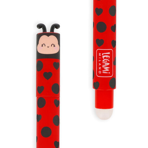 Legami Milano Erasable Pen Ladybug Red Ink Single 1