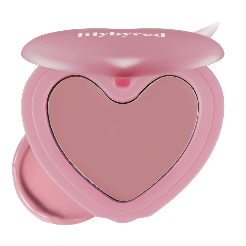 Lilybyred Cream Luv Beam Cheek Balm | Heart-Shaped Korean Blush, Semi-Matte Finish, Long-Lasting, Blendable & Buildable, Soft Y Texture, Lightwei