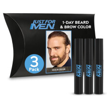 Just for Men Color 1-Jour Pour Barbe & Sourcils, Pour Un Look Épais, Brun Moyen, S