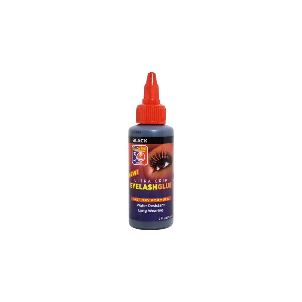Universal Beauty Pro Salon Pro Ultra Grip Black Eyelash Glue, 30 Second Bond, 2 Oz