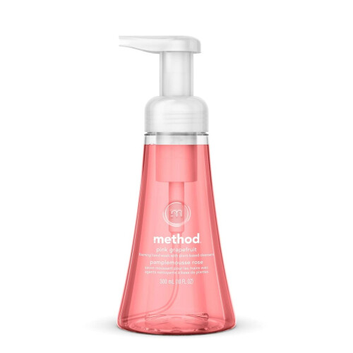 Method Method Foaming Hand Soap, Pink Grapefruit, Biodegradable Formula, 10 Fl Oz (Pack of 1)