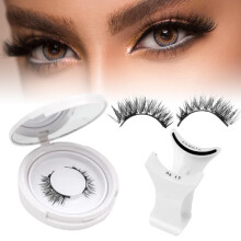 Magnetic Eyelashes with Applicator, Reusable & Waterproof False Lashes, Easy to Apply, No Glue Needed, Long-Lasting, Upgraded Soft Magnetic Lashes, Na
