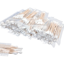 100 STK (10 Pack à 10) Reise-Cotton Swabs für Ohren, einzeln verpackt, rundspitzige Ohrstäbchen