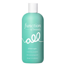 FUNCTION OF BEAUTY Klargörande & Detox Shampoo (11 oz) - För alla hårtyper - Tar bort uppbyggnad & olja med rosmarin, salvia & aloe - SLS-fri, veg