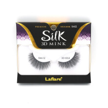 Laflare 3D SILK MINK Premium Fejk Minkfransar, Kattögon, Fluffiga, Mjuka, Flera lager (SM12)