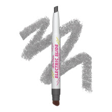 Lime Crime Electric Slide Lidschatten & Pinselstick, G2G (Metallic Schwarz) - Leichter 2-in-1 Lidschatten