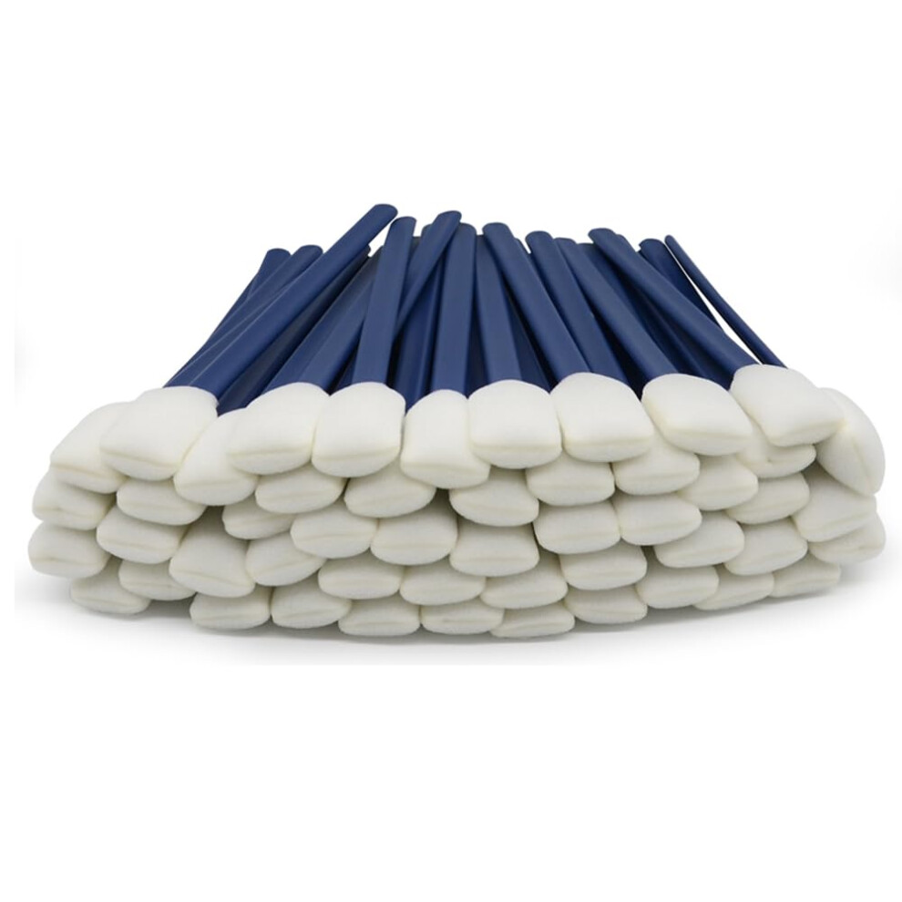 Wellgler Wellgler's 5.11" Foam Cleaning Swabs, Lint Free Swabs,For Printers, Cameras, Optical Lenses, Guns, Electronics And Car Detailing Swabs (50Pcs Navy Blu