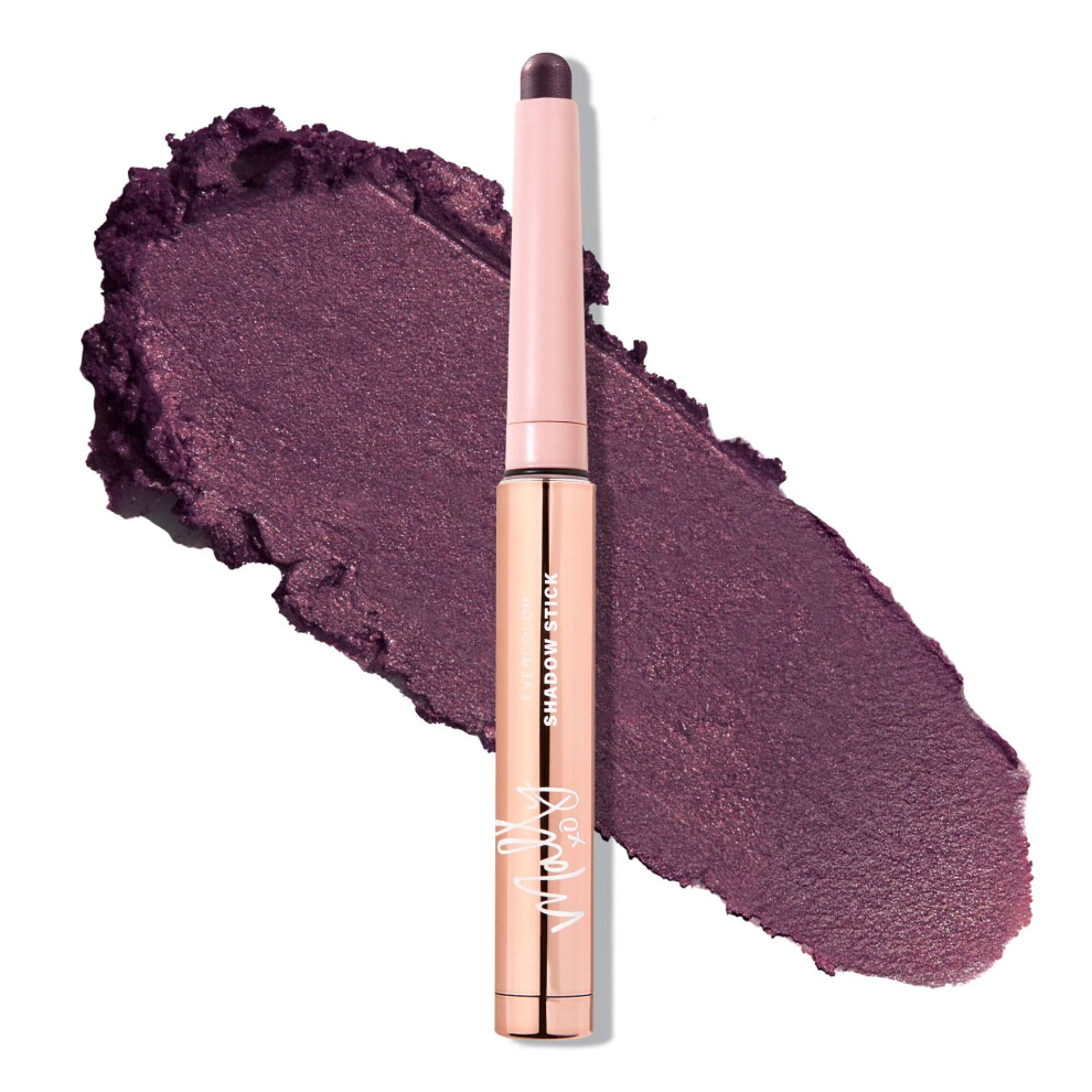 Mally Beauty Evercolor Eyeshadow Stick - Iced Plum Shimmer - Waterproof And Crease-Proof Formula - Easy-To-Apply Buildable Color - Cream Shadow Stick