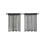 Black Sheer Tier Curtains Light Filtering Voile 2 Panels 2