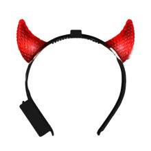 blinkee Strahlend Rote Kristall Prism LED Teufelshörner - Leuchtendes Kostümzubehör für Halloween und Partys