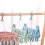 Foldable Clothes Drying Rack with 32 Clips, Blue 3