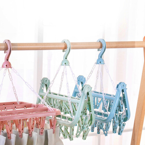 Cintre pliable Zynic Home avec 32 pinces 2