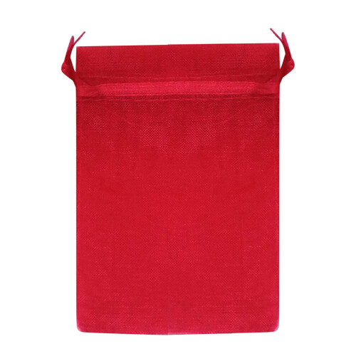 Pacote com 30 Sacolas de Presente de Organza Vermelha Melancia 1