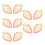 10Pcs Red Acrylic Bookmarks Realistic Strawberry Slice for Office Use 1
