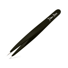 Pointed Tweezers - High Carbon Stainless Steel Fine Point Precision Tweezers for Ingrown Hair Removal - Perfectly Aligned Hand Filed Sharp Tweezer - N