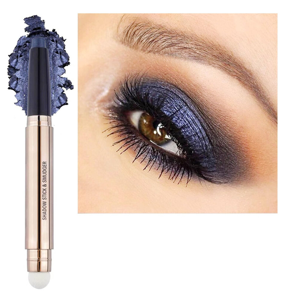 Twlbxmg Gold Eyeshadow Stick Cream Shimmer Smooth Eyeshadow Pencil Hypoallergenic Waterproof Long Lasting Eye Shadow Highlighter Stick Eye Liner Pen (