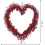 Valentinsdagskrans hjerteformet 15 tommer 2