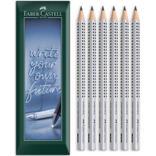 Faber-Castell Faber-Castell Jumbo Grip Triangular Graphite Pencil B Pack of 6