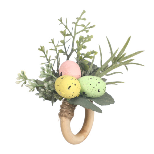 Påskehare Servietringe Træ Forår Blomster