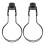 Black Iron Lamp Shade Clip Adapter for Bulbs 1