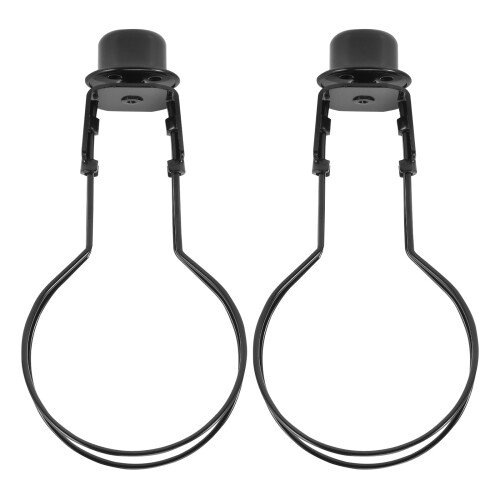 Black Iron Lamp Shade Clip Adapter for Bulbs
