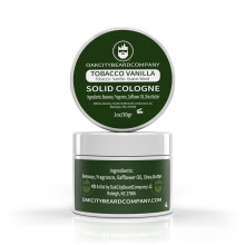 Oak City Beard Company - Tobak Vanilj - Solid Cologne - 1 Ounce