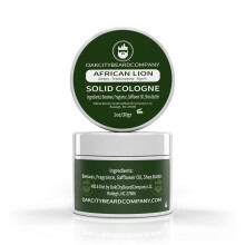 Oak City Beard Company - Afrikansk Lejon - Solid Cologne - 1 Unce - Amber - Frankincense - Myrrh - Patchouli