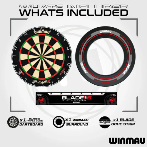 winmau Winmau Blade 6 Professional Dartboard Surround Set 1