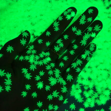 Glitter Foglia Luminescente - Resistente ai Solventi & di Grado Cosmetico - Trucco per Festival Rave, Nail Art
