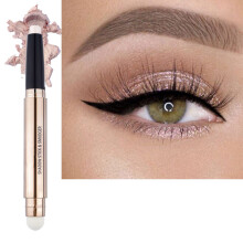Daeuwiutr Crème Oogschaduw Stick, Nude Roze Glanzende Potlood, Hypoallergeen Waterproof Langdurige Glitter