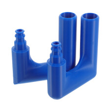 2Pcs Plastic Hose Guide and Filling Nozzle for Water Barrel Pool Blue