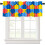 Rainbow Abstract Kitchen Valance Curtain 54x18 in 1