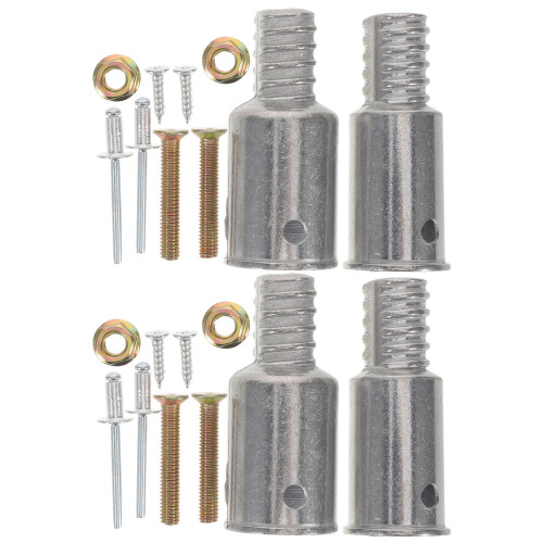 1Set Durable Aluminum Threaded Broom Handle Tip for Extension Poles
