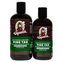 Dr. Squatch Naturales Haarset für Männer - Gesundes, volles Haar - Pine Tar Shampoo (8 fl oz), Conditioner (11.5 fl oz)