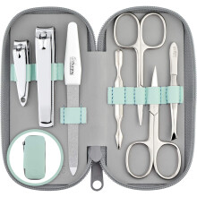 marQus Manicure Set Solingen - 7-delige luxe nagelknipper set in echt leren etui, gemaakt in Duitsland